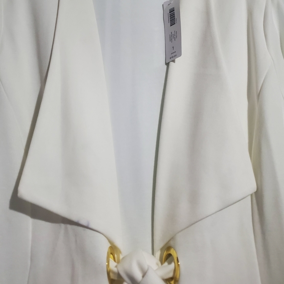 Chico's Tracelers BNWT Sz 1 (US M) Tie Front Jacket - Picture 7 of 13
